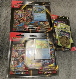 Pokemon Mega Evolutions 3 Pack Blister Sealed (Psyduck And Golduck Meowscarada ) - Image 1