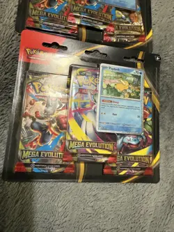 Pokemon Mega Evolutions 3 Pack Blister Sealed (Psyduck And Golduck Meowscarada ) - Image 3