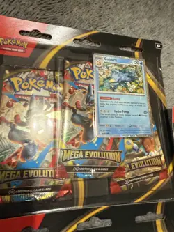 Pokemon Mega Evolutions 3 Pack Blister Sealed (Psyduck And Golduck Meowscarada ) - Image 4