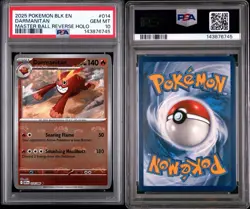 Darmanitan (Master Ball Pattern) SV: Black Bolt - Pokemon 014/086 PSA 10 Low Pop - Image 3
