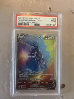 Pokemon Origin Forme Dialga V Full Art Holo 177/189 Astral Radiance PSA 9 - Image 1
