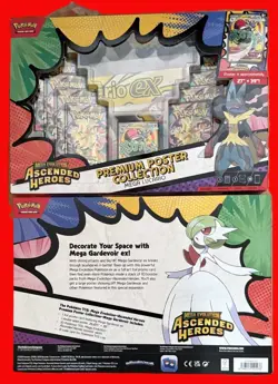 2 x Pokemon Ascended Heroes Premium Poster Collection Mega Gardevoir & Lucario - Image 2