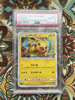 Pokemon Pikachu Shining Ultra Beast Campaign 207/SM-P PSA 10 - Image 1