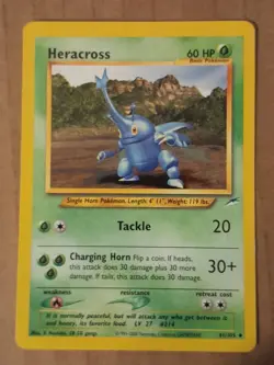 Pokemon Heracross 41/105 NEO Destiny LP See Pictures - Image 1