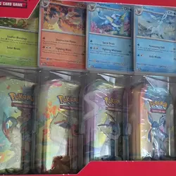 Pokemon TCG 8-Pack Eevee Evolutions Tin Box Set Promo Exclusive Leafeon Flareon - Image 3