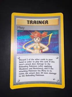 Carta Pokemon TRAINER Misty 18/132 Set Gym Heroes ENG - Image 1