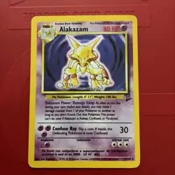 Pokemon Base Set 2 Alakazam Holo Rare 1/130 - Image 1