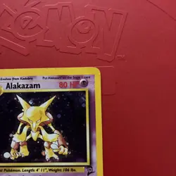 Pokemon Base Set 2 Alakazam Holo Rare 1/130 - Image 3