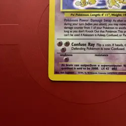 Pokemon Base Set 2 Alakazam Holo Rare 1/130 - Image 5