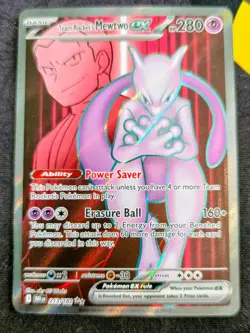 SV10: Destined Rivals #213/182 Team Rocket's Mewtwo ex pokemon tcg - Image 3