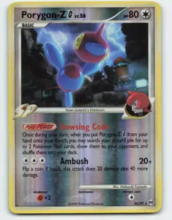 2009 Pokemon, Arceus, #26/99 Porygon-Z G, Reverse Holo Rare - Image 1