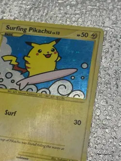 Surfing Pikachu 114/111 Secret Rare - Pokemon Rising Rivals - LP - Image 3