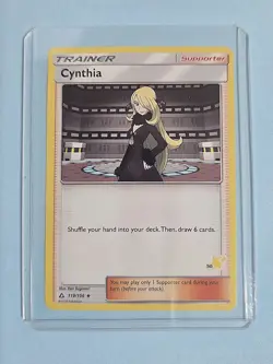 2018 Cynthia Trainer 119/156 - Pikachu #50 Stamped - Ultra Prism - Pokemon TCG - Image 2