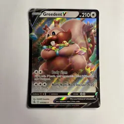 Greedent V - 217/264 Fusion Strike Ultra Rare Pokemon - NM/MINT - Image 1