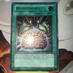 Yu-Gi-Oh! TCG Brain Control the Lost Millenium TLM-EN038 Unlimited Ultimate Rare - Image 1