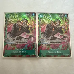 2x Roronoa Zoro OP13–037 Treasure Rare TR One Piece TCG OP-15/EB04 UK Seller - Image 1