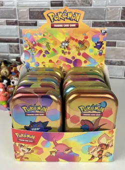 Pokemon 151 Empty Mini Tins Display W/ Coins & Cards, Complete Set, No Packs! - Image 1
