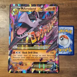 Jumbo M Aerodactyl EX XY98 HP 2016 Pokemon XY Premium Collection Box Promo Card - Image 1