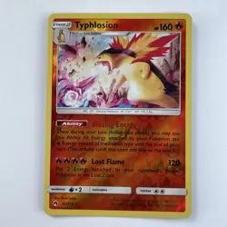 Pokemon TCG SM Lost Thunder 42/214 Typhlosion Rare Reverse Holo Card - Image 1