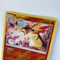 Pokemon TCG SM Lost Thunder 42/214 Typhlosion Rare Reverse Holo Card - Image 3