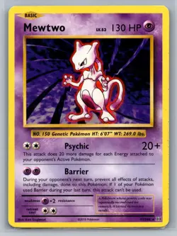 Mewtwo XY - Evolutions #51/108 Rare Pokemon Card - Image 1