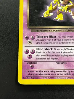 Dark Alakazam 18/82 - Team Rocket Vintage Rare WOTC Pokemon TCG Card MP - Image 2