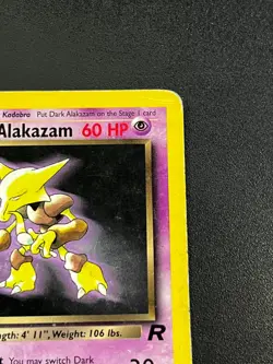 Dark Alakazam 18/82 - Team Rocket Vintage Rare WOTC Pokemon TCG Card MP - Image 4