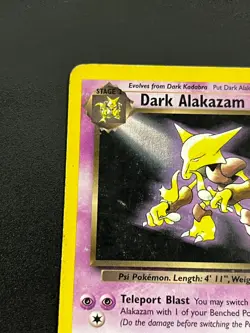 Dark Alakazam 18/82 - Team Rocket Vintage Rare WOTC Pokemon TCG Card MP - Image 5