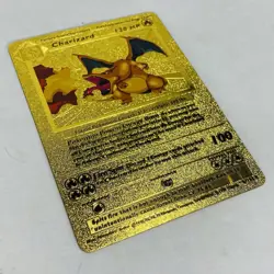 1999 Pokemon Charizard Gold Foil Textured Card 4/102 - Image 2