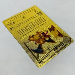 1999 Pokemon Charizard Gold Foil Textured Card 4/102 - Image 3