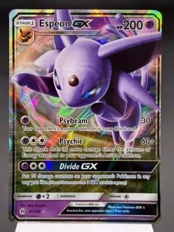 Espeon GX 61/149 - Ultra Rare Holo - Sun & Moon Base Set Pokemon Card NM - Image 1