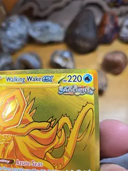 Pokemon TCG Walking Wake EX Hyper Rare Holo Prismatic Card 178/131 Evolutions Nm - Image 3