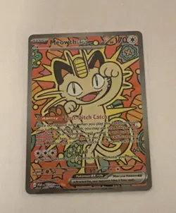 Pokemon TCG Meowth EX Full Art Cat 121/088 170/60 Basic English Card - Image 1