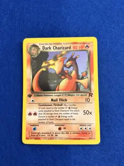 1st Edition Dark Charizard 4/82 Pokemon Team Rocket Holo Rare Card NM WOTC - Image 1