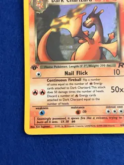 1st Edition Dark Charizard 4/82 Pokemon Team Rocket Holo Rare Card NM WOTC - Image 5