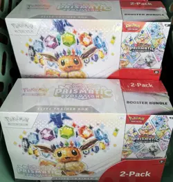 Costco Pokemon Prismatic Evolutions 2-Pack Bundle - Lot of 2 - Image 1