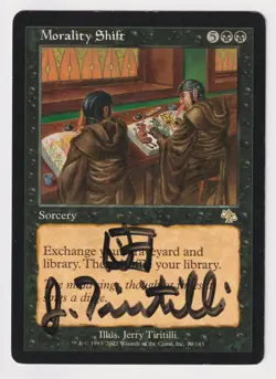 Signed Morality Shift HP Judgment Artist Jerry Tiritilli 2002 WOTC MTG Magic EDH - Image 1