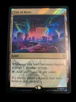 2026 MTG - Teenage Mutant Ninja Turtles - CITY OF BRASS - Rare Foil - MINT - Image 1