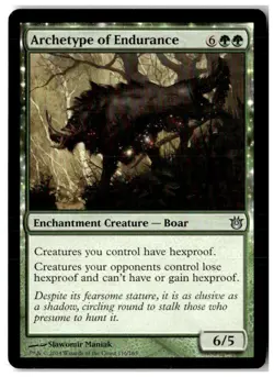 MTG Archetype of Endurance - Born of the Gods Moderately Played English - Image 1