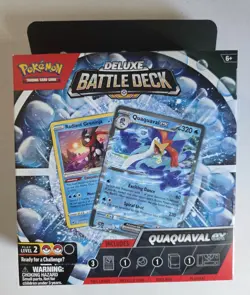 Pokemon TCG Deluxe Battle Deck Quaquaval EX NEW/SEALED w/ Radiant Greninja - Image 1