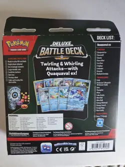 Pokemon TCG Deluxe Battle Deck Quaquaval EX NEW/SEALED w/ Radiant Greninja - Image 2