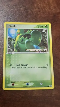 Treecko 70/106 Reverse Holo Pokemon EX Emerald - Image 1