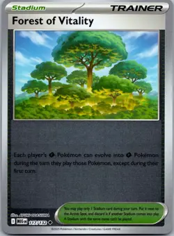 Forest of Vitality 117/132 - ME01: Mega Evolution Pokemon TCG NM Reverse Holo - Image 1