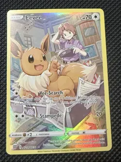 Eevee Trainer Gallery TG11/TG30 Brilliant Stars Raw English Pokemon Card - Image 1