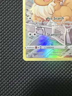Eevee Trainer Gallery TG11/TG30 Brilliant Stars Raw English Pokemon Card - Image 2