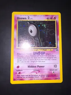Pokemon TCG Unown A Neo Discovery 14/75 Holo Unlimited Holo Rare NEAR MINT - Image 2