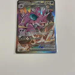 Pokemon TCG Team Rocket's Nidoking EX 233/182 Sv10 Destined Rivals 330 HP Holo - Image 3