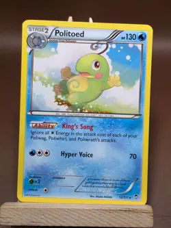 HP Pokemon Politoed 18/111 XY - Furious Fists Regular - Image 1