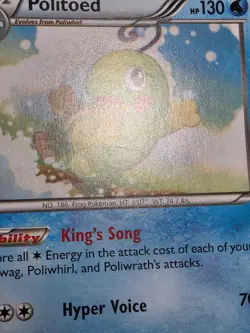 HP Pokemon Politoed 18/111 XY - Furious Fists Regular - Image 2