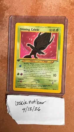 Pokemon TCG Shining Celebi Neo Destiny 106 Holo 1st Edition Secret Rare - Image 1